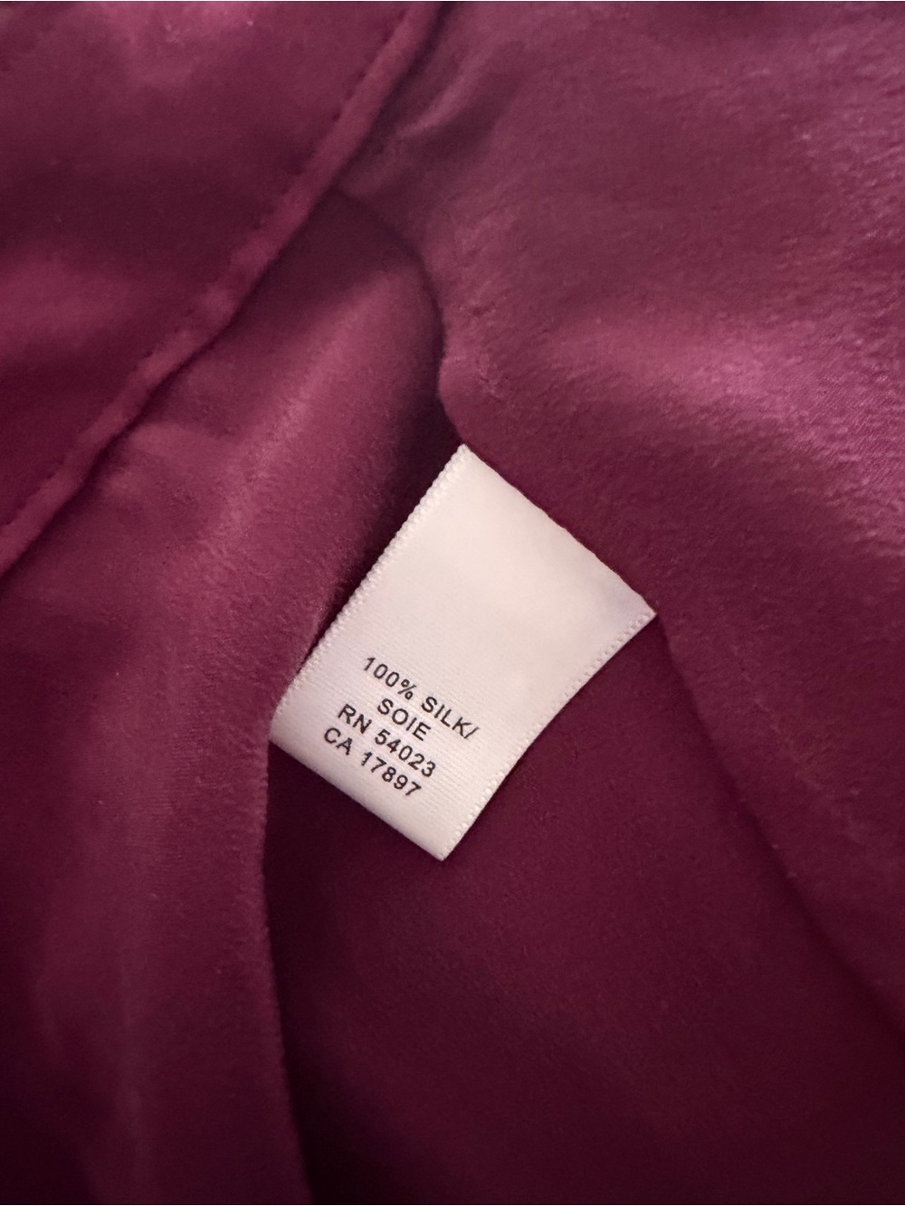 Y2K Banana Republic 100% Silk Short Sleeve Flutter Peplum Blouse Burgundy L - Picture 7 of 8